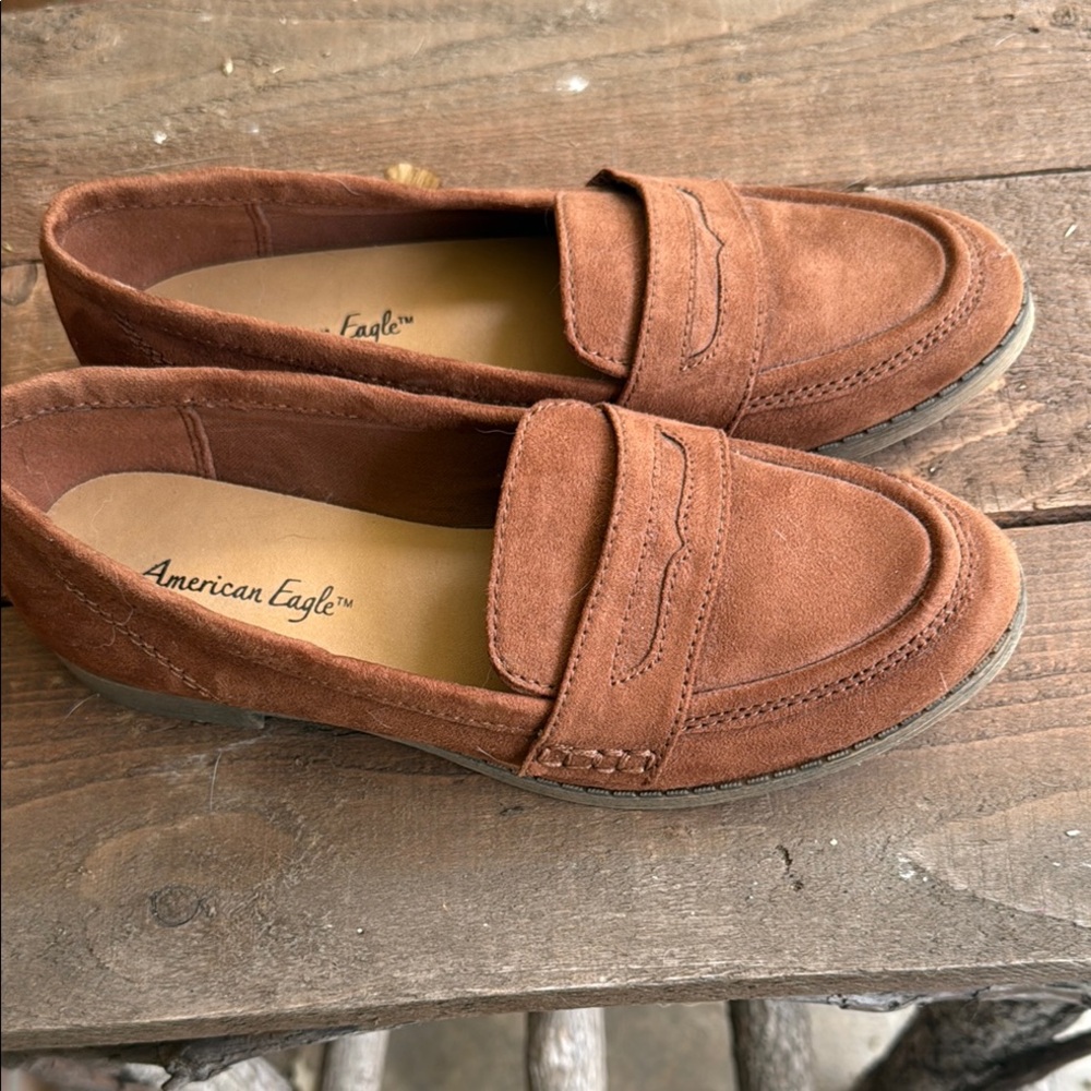 American Eagle Outfitters Brown Slip-On Loafers